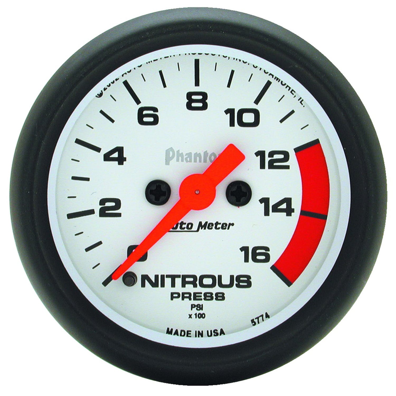 AutoMeter Products 5774 Nitrous Press 0-1600 PSI