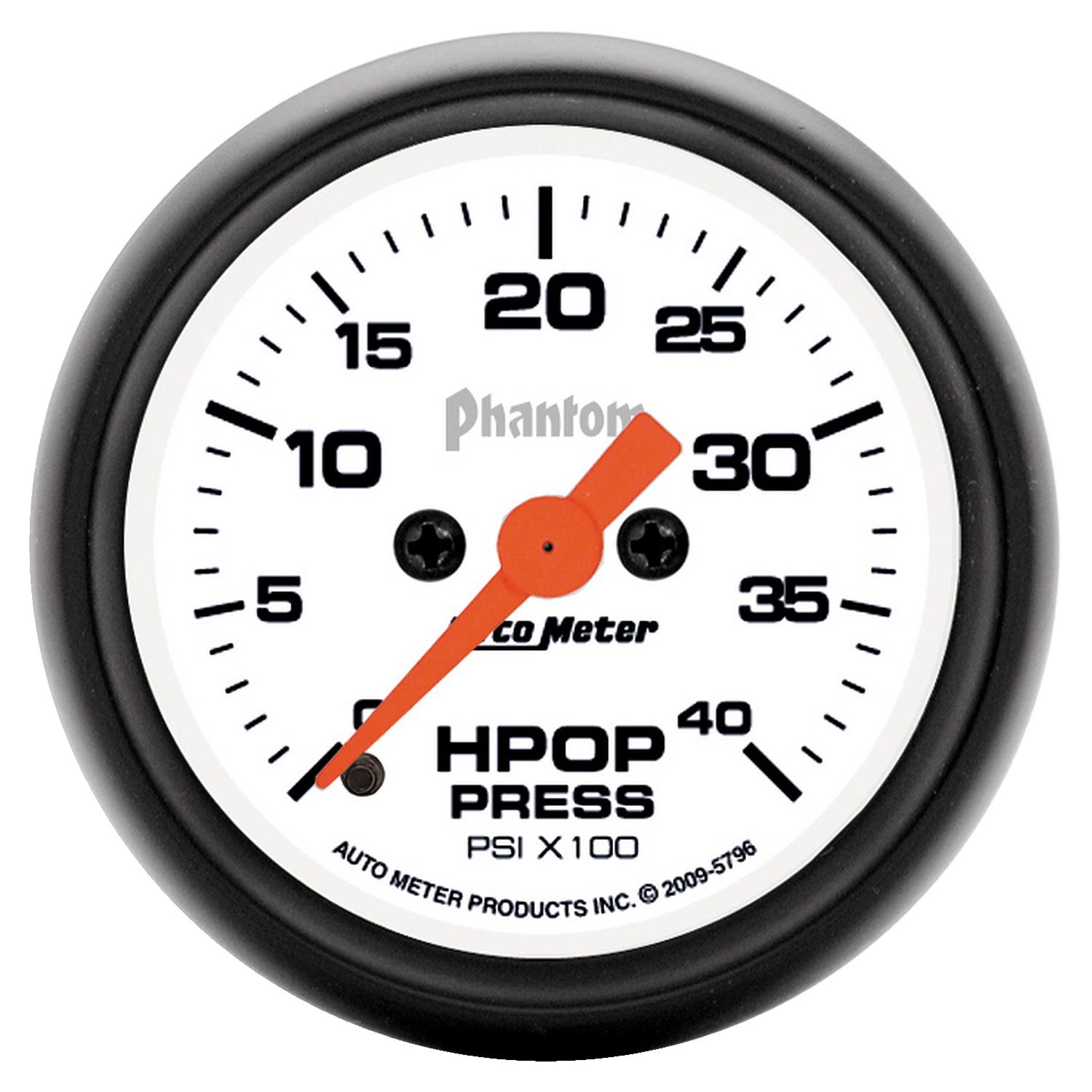 AutoMeter Products 5796 2-1/16 High Pressure Oil Pump Gauge Phantom 0-4,000 psi