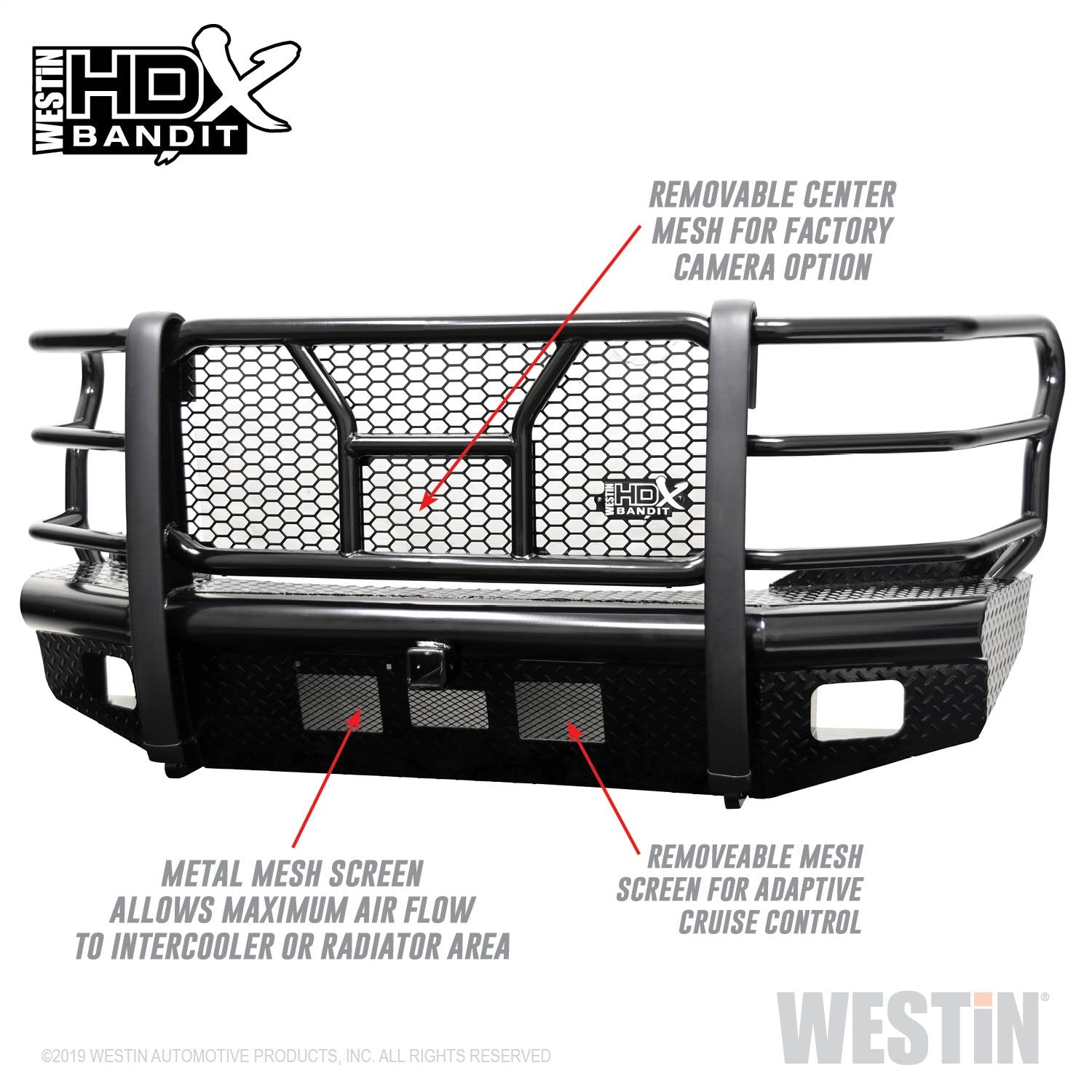 Westin Automotive 58-31105 HDX Bandit Front Bumper Black