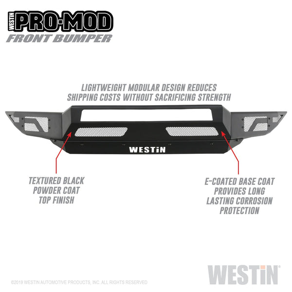 Westin Automotive 58-41015 Pro-Mod Front Bumper Textured Black