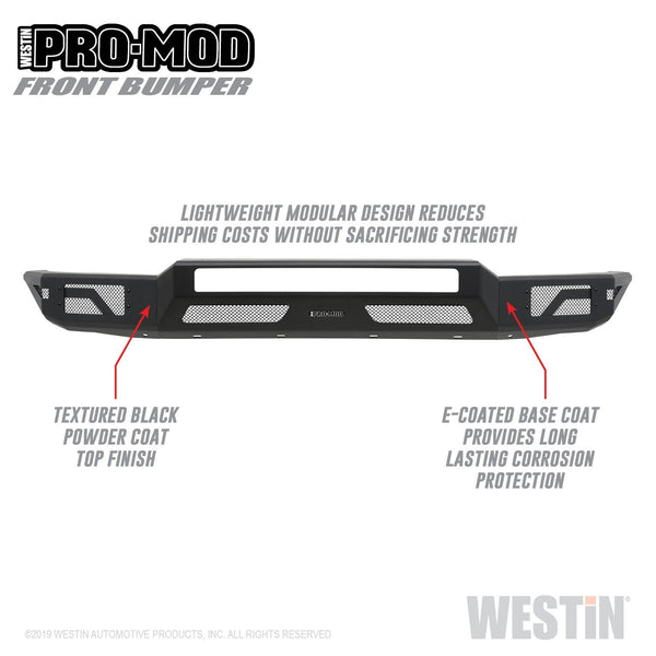 Westin Automotive 58-41035 Pro-Mod Front Bumper Textured Black