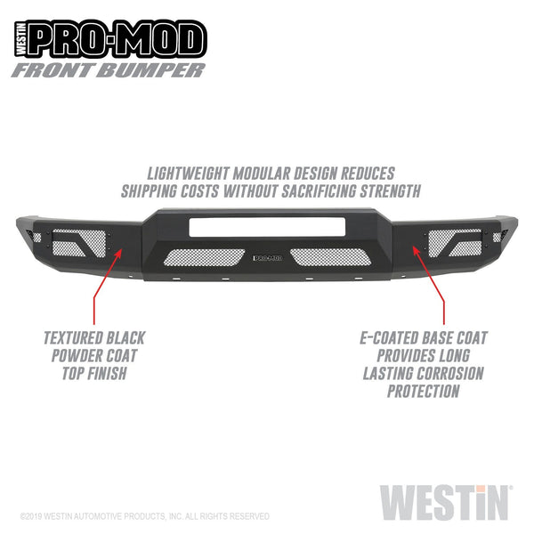 Westin Automotive 58-41055 Pro-Mod Front Bumper Textured Black