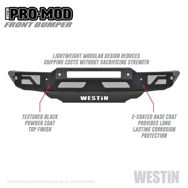 Westin Automotive 58-41085 Pro-Mod Front Bumper Textured Black