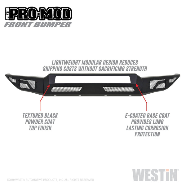 Westin Automotive 58-41175 Pro-Mod Front Bumper Textured Black