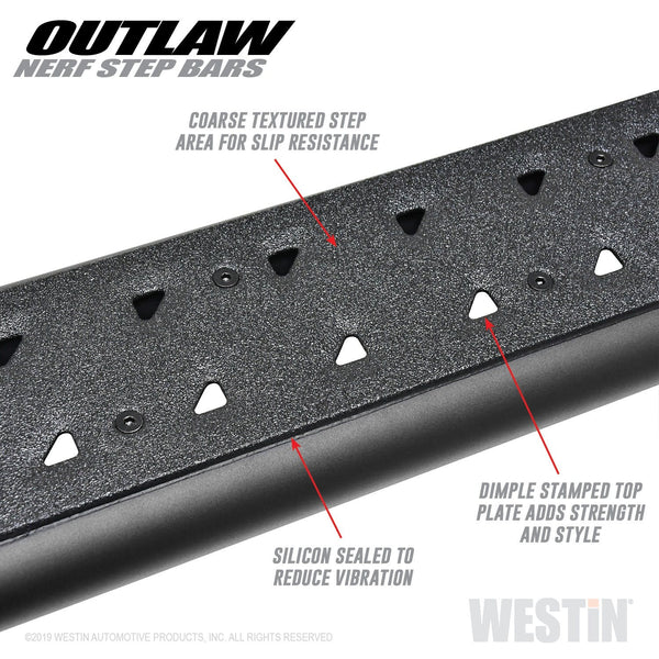 Westin Automotive 58-53565 Outlaw Nerf Step Bars Textured Black