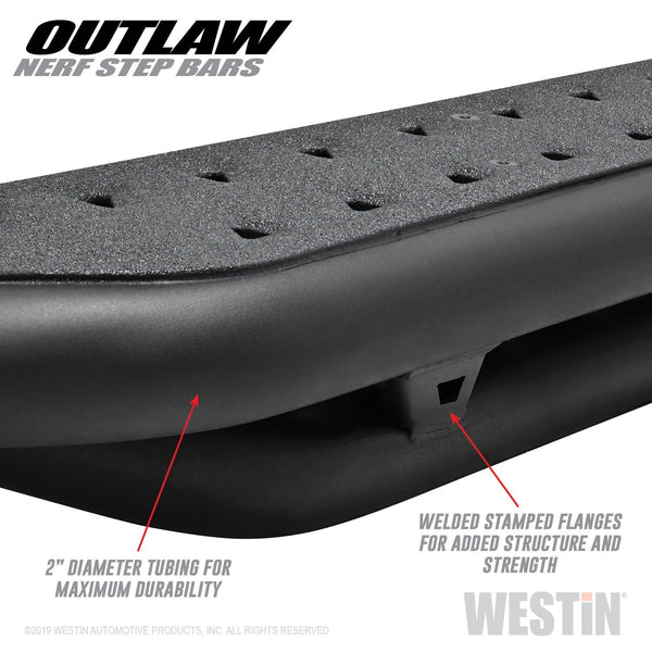 Westin Automotive 58-53715 Outlaw Nerf Step Bars Textured Black