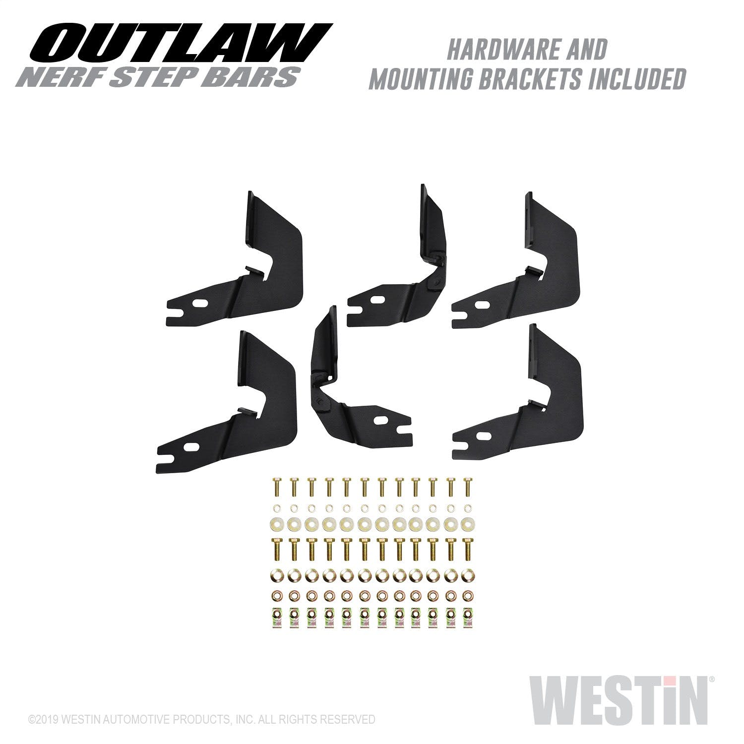 Westin Automotive 58-53715 Outlaw Nerf Step Bars Textured Black