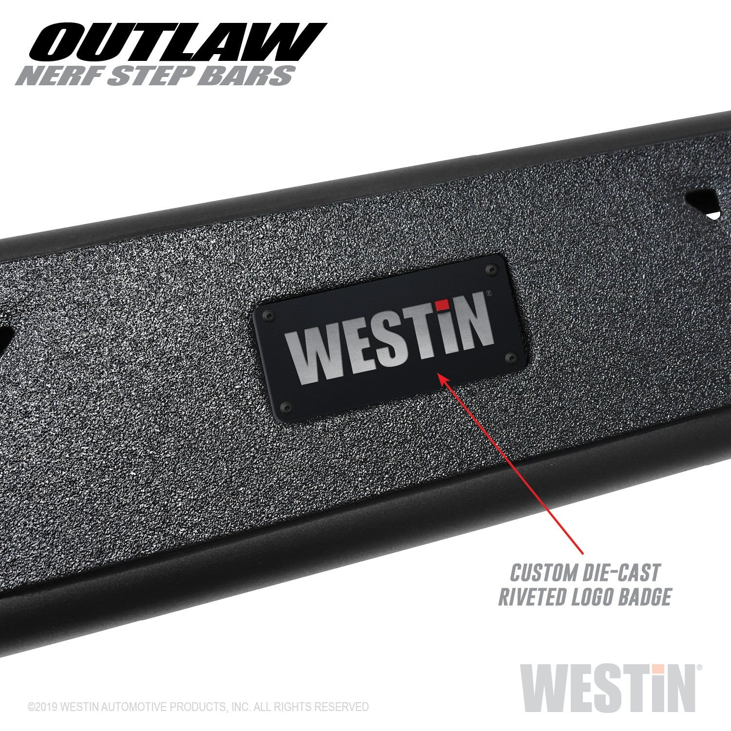 Westin Automotive 58-53715 Outlaw Nerf Step Bars Textured Black