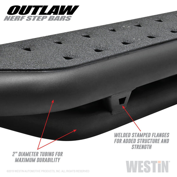 Westin Automotive 58-53725 Outlaw Nerf Step Bars Textured Black