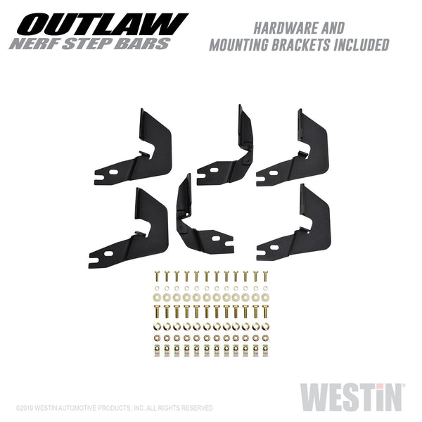 Westin Automotive 58-53725 Outlaw Nerf Step Bars Textured Black