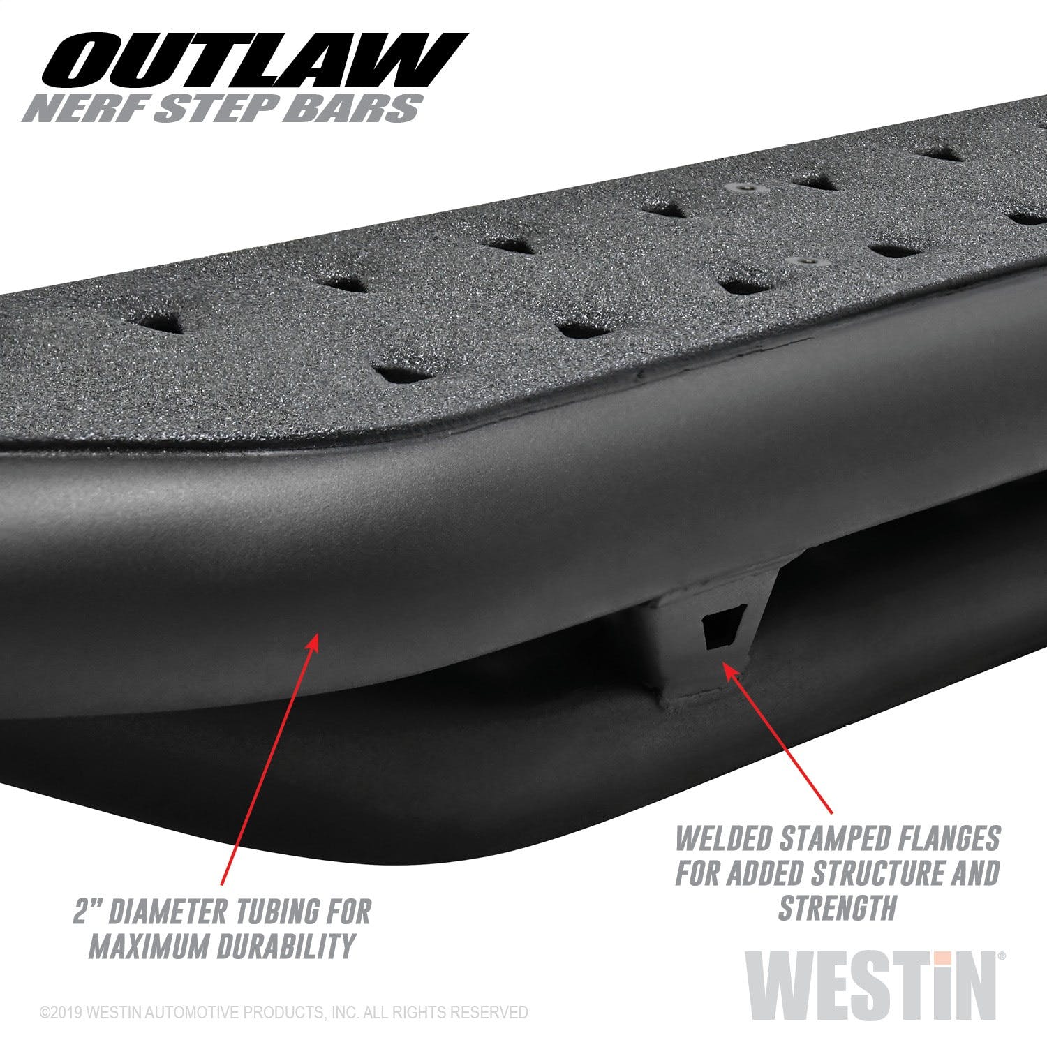 Westin Automotive 58-53935 Outlaw Nerf Step Bars Textured Black