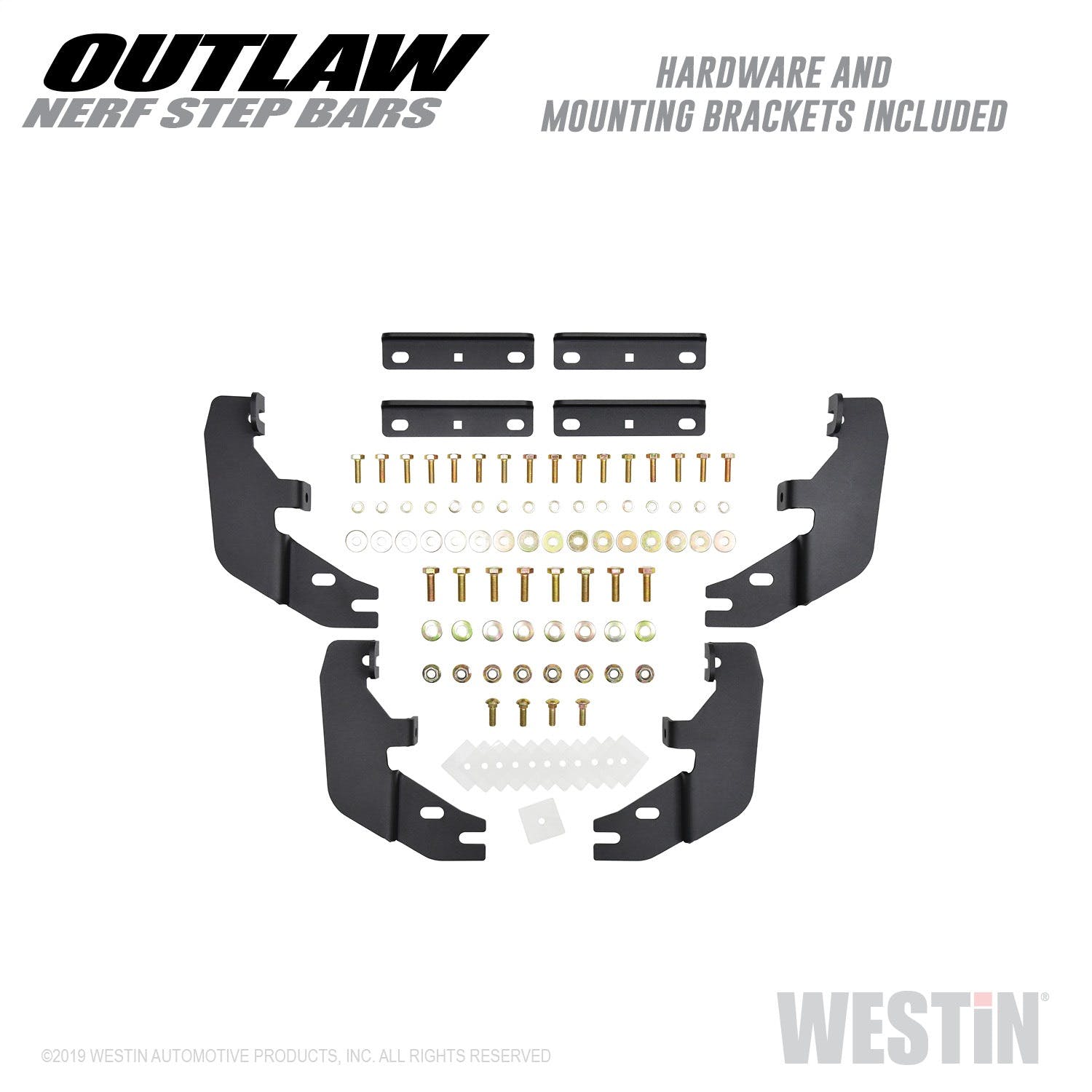 Westin Automotive 58-53935 Outlaw Nerf Step Bars Textured Black