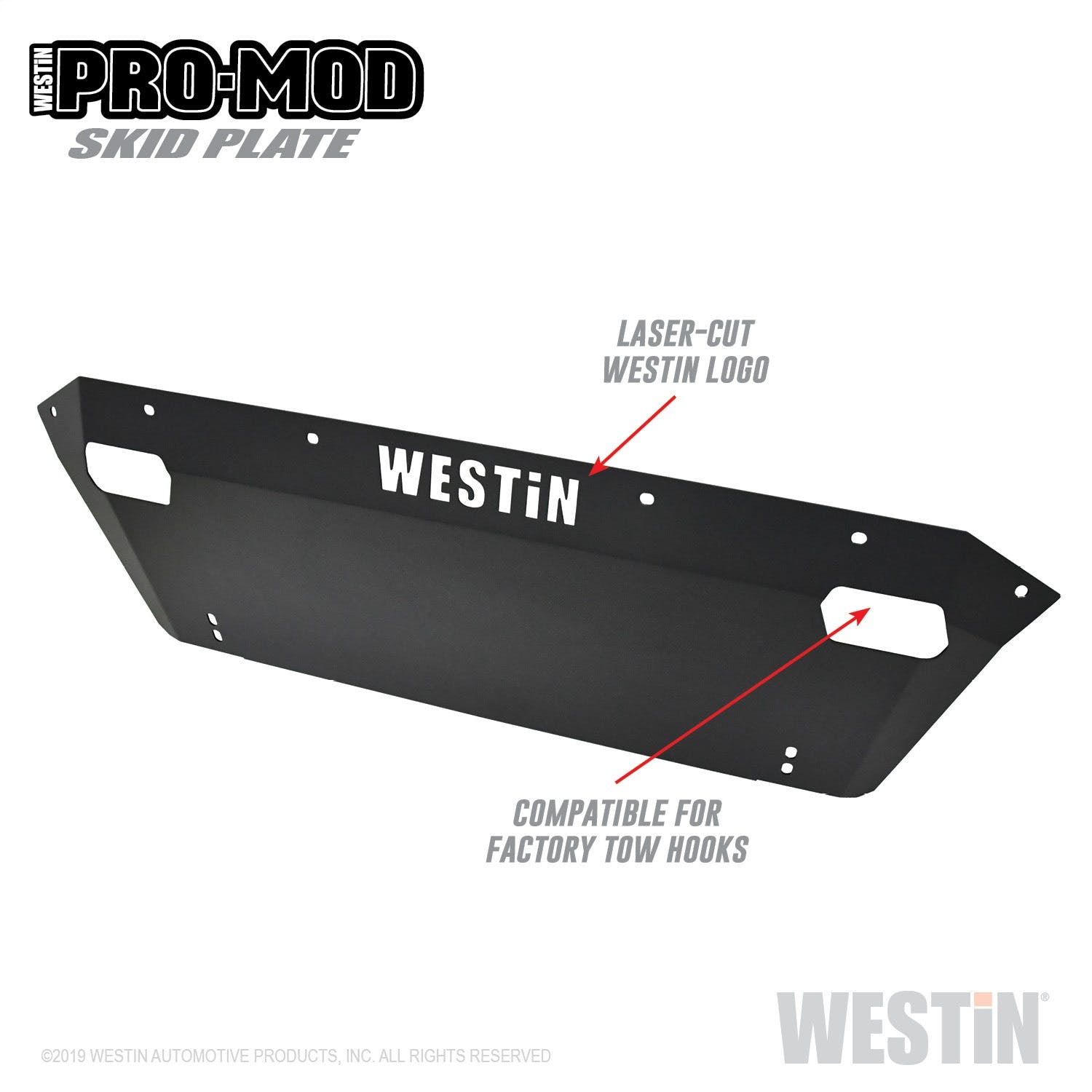 Westin Automotive 58-71185 Pro-Mod Skid Plate Textured Black