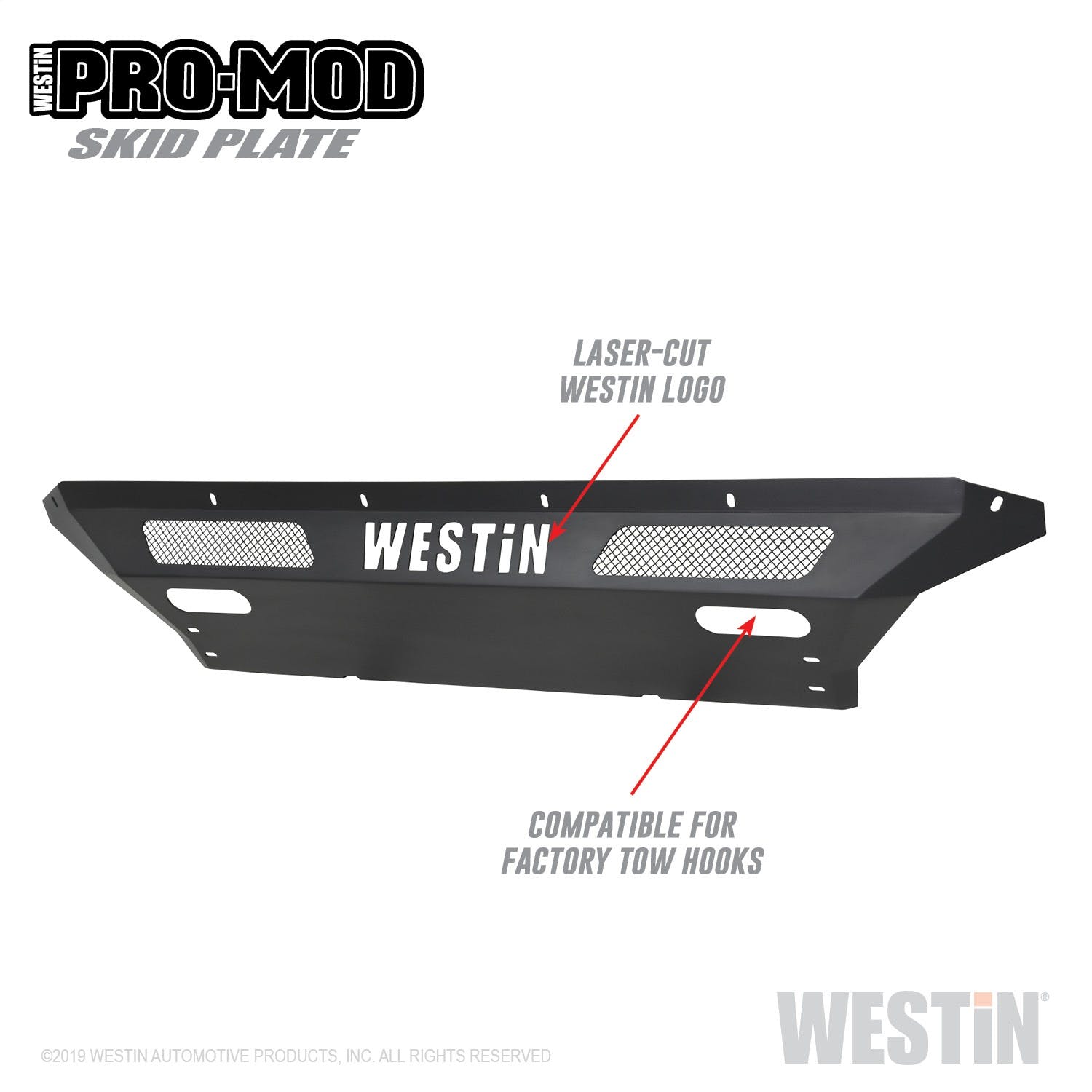 Westin Automotive 58-71225 Pro-Mod Skid Plate Textured Black