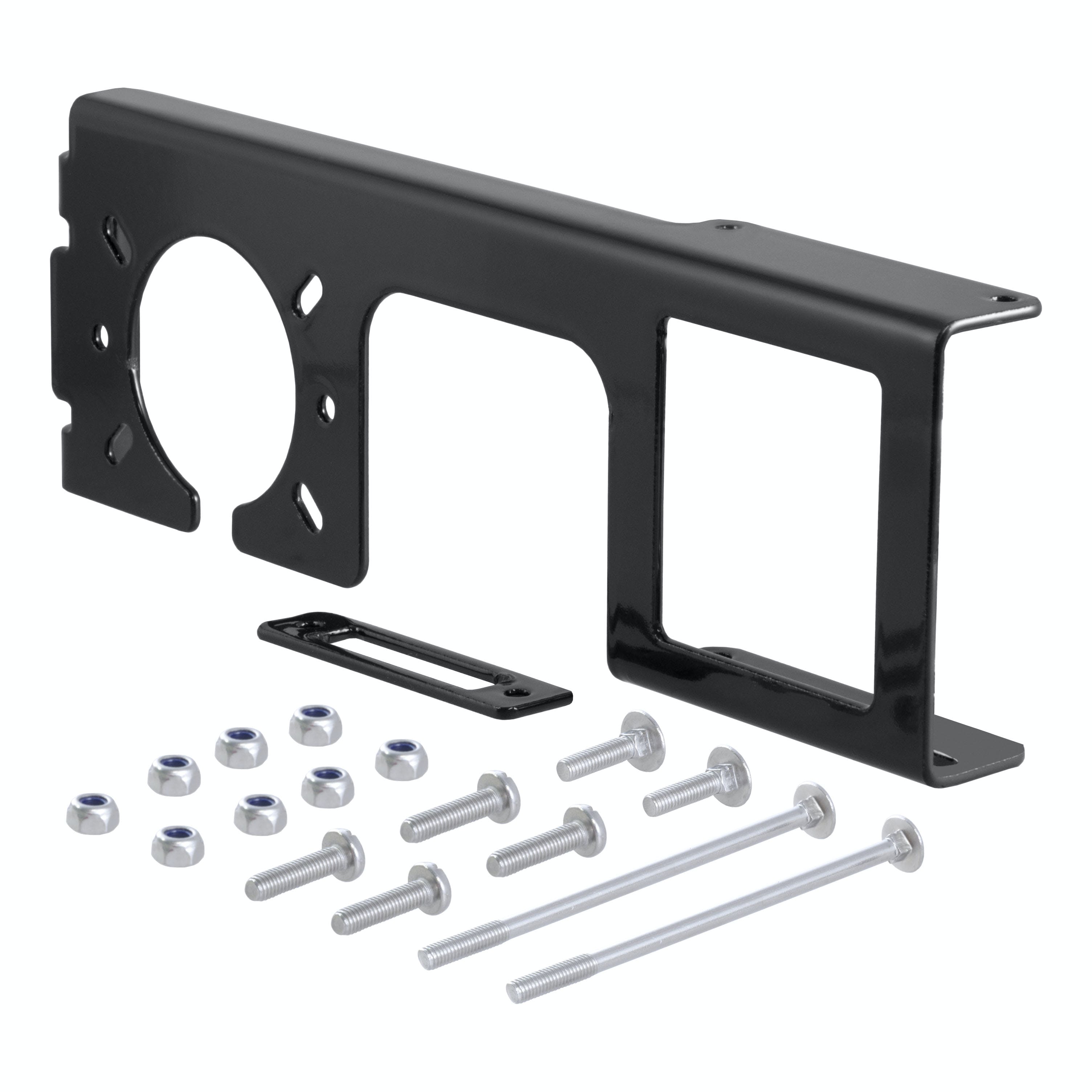 CURT 58000 Easy-Mount Wiring Bracket for 4 or 5-Flat and 6 or 7-Round (2 Receiver)