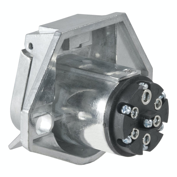 CURT 58170 7-Way Round Connector Socket (Vehicle Side)