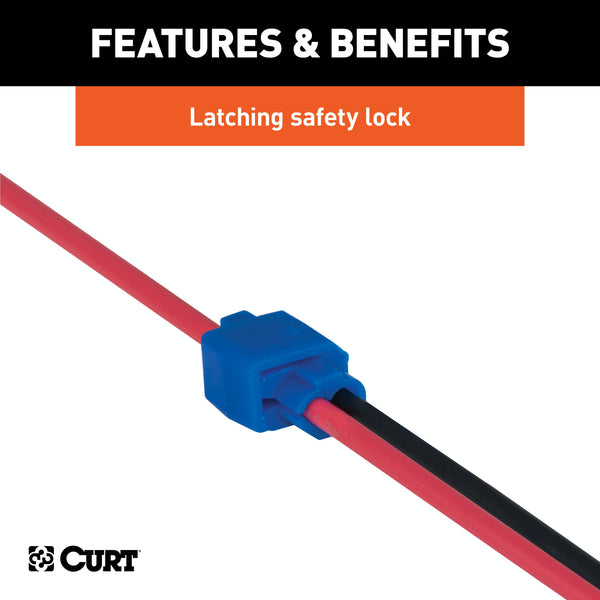 CURT 58280 Snap Lock Tap Connectors (18-14 Wire Gauge, 100-Pack)