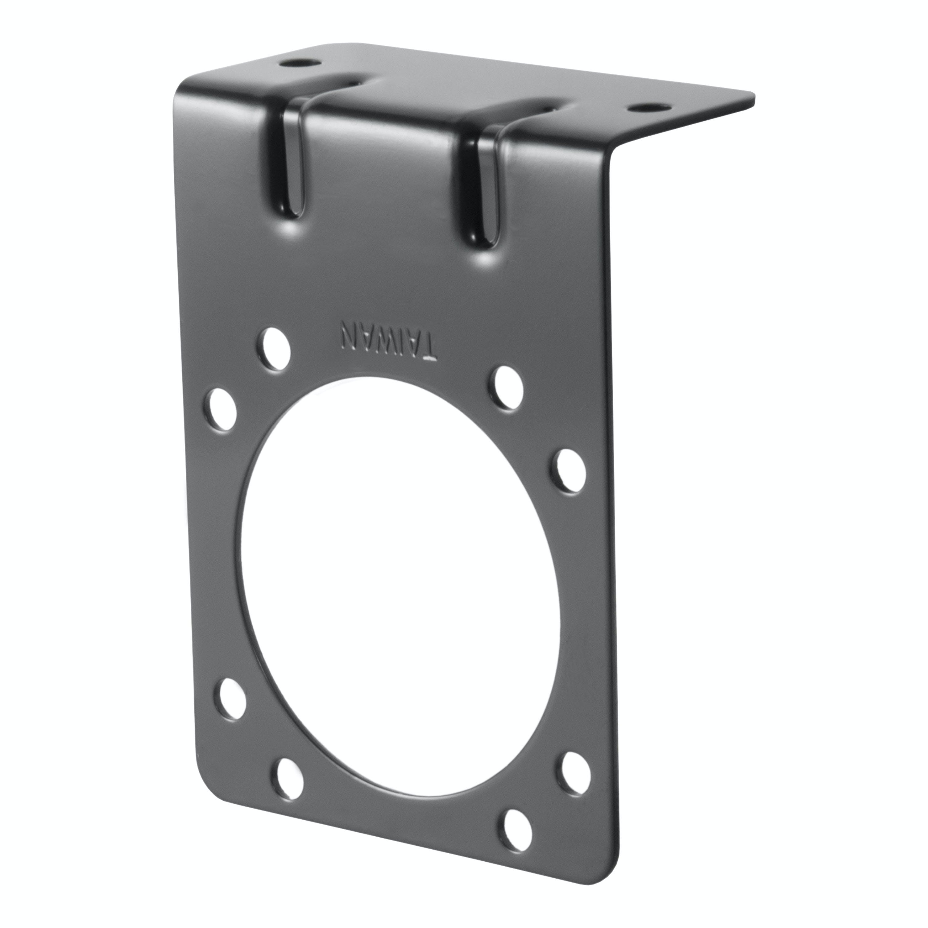 CURT 58291 Connector Mounting Bracket for 7-Way RV Blade (Black, Packaged)