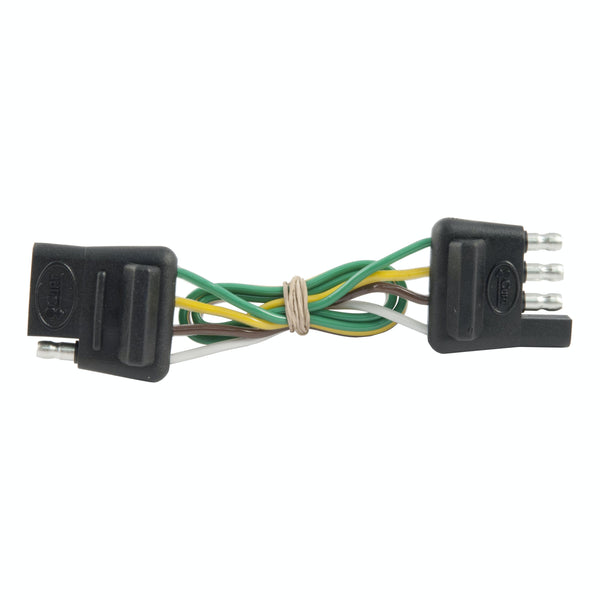 CURT 58380 4-Way Flat Connector Plug and Socket with 12 Wires