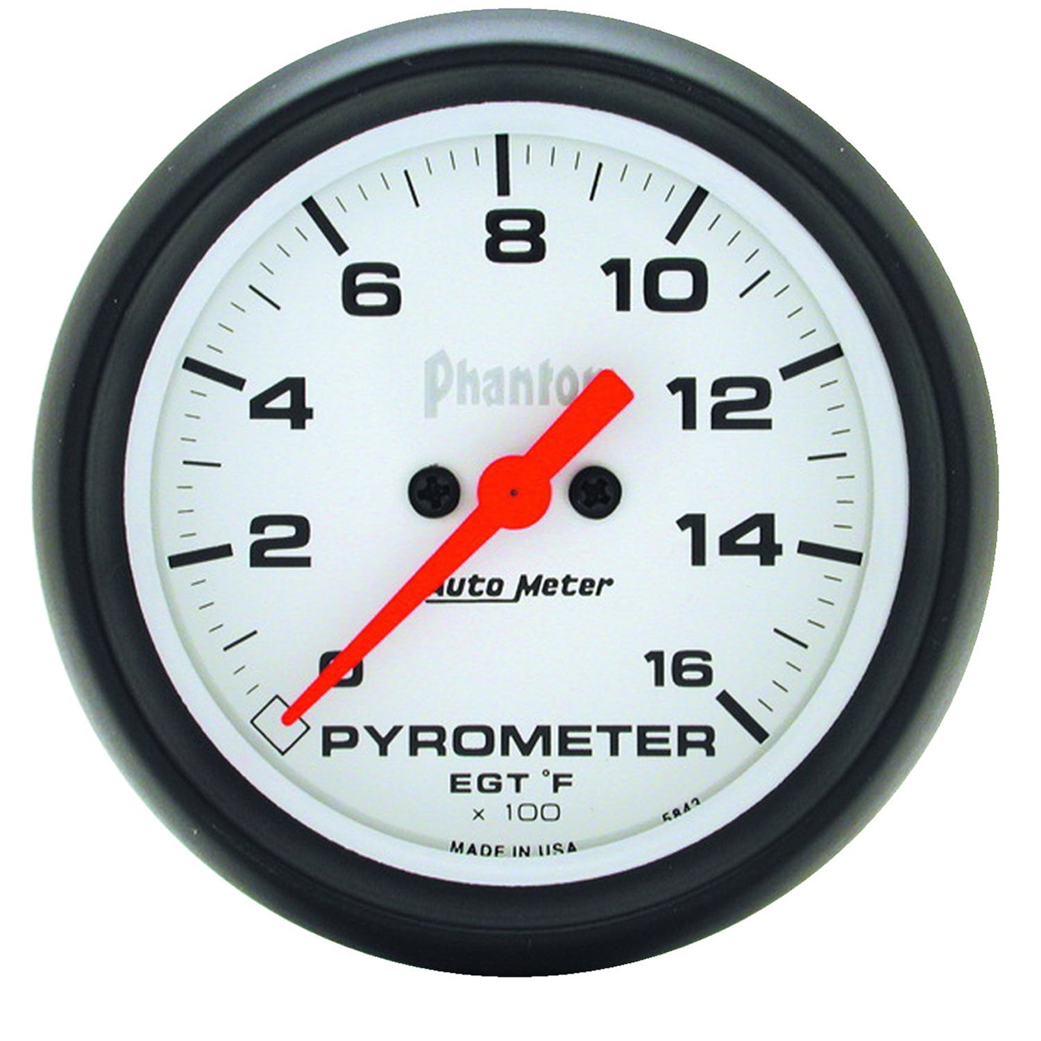 AutoMeter Products 5844 2-5/8 E.G.T. Pyrometer Kit, 0-1600° F, DSM, Phantom