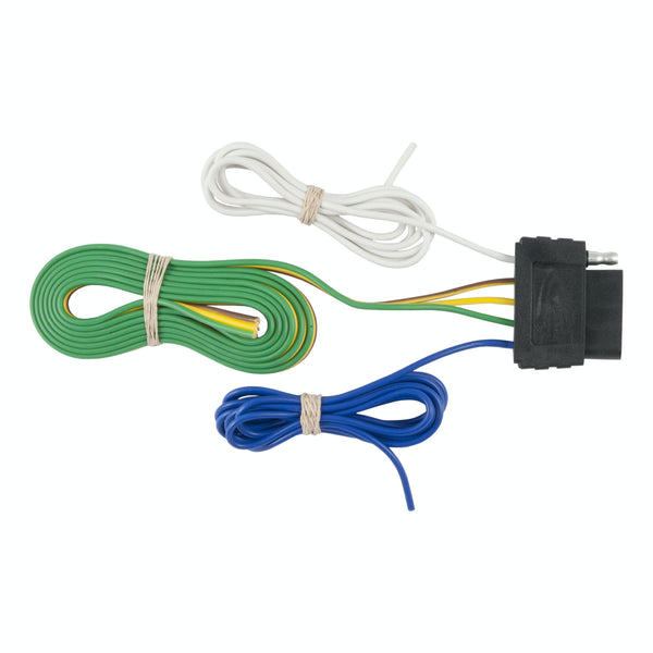 CURT 58530 5-Way Flat Connector Socket with 60 Wires (Vehicle Side)
