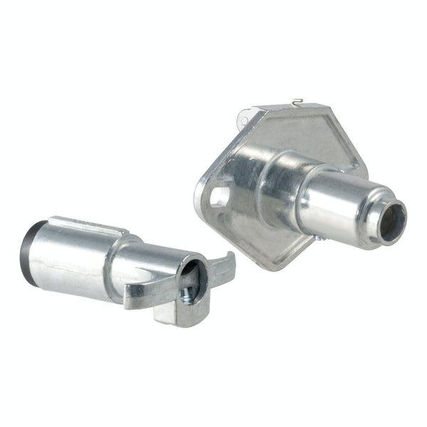 CURT 58671 4-Way Round Connector Plug and Socket (Packaged)