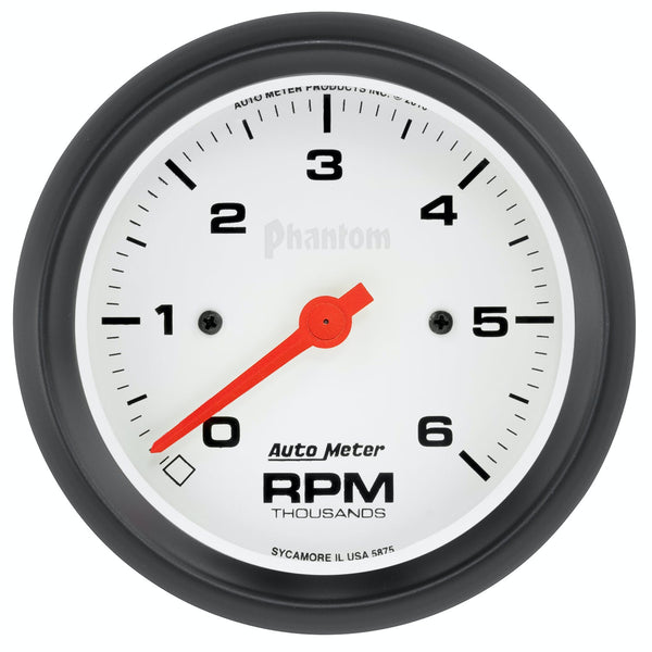 AutoMeter Products 5875 Phantom Gauge, Tachometer, 3 3/8, 6k Rpm, In-Dash