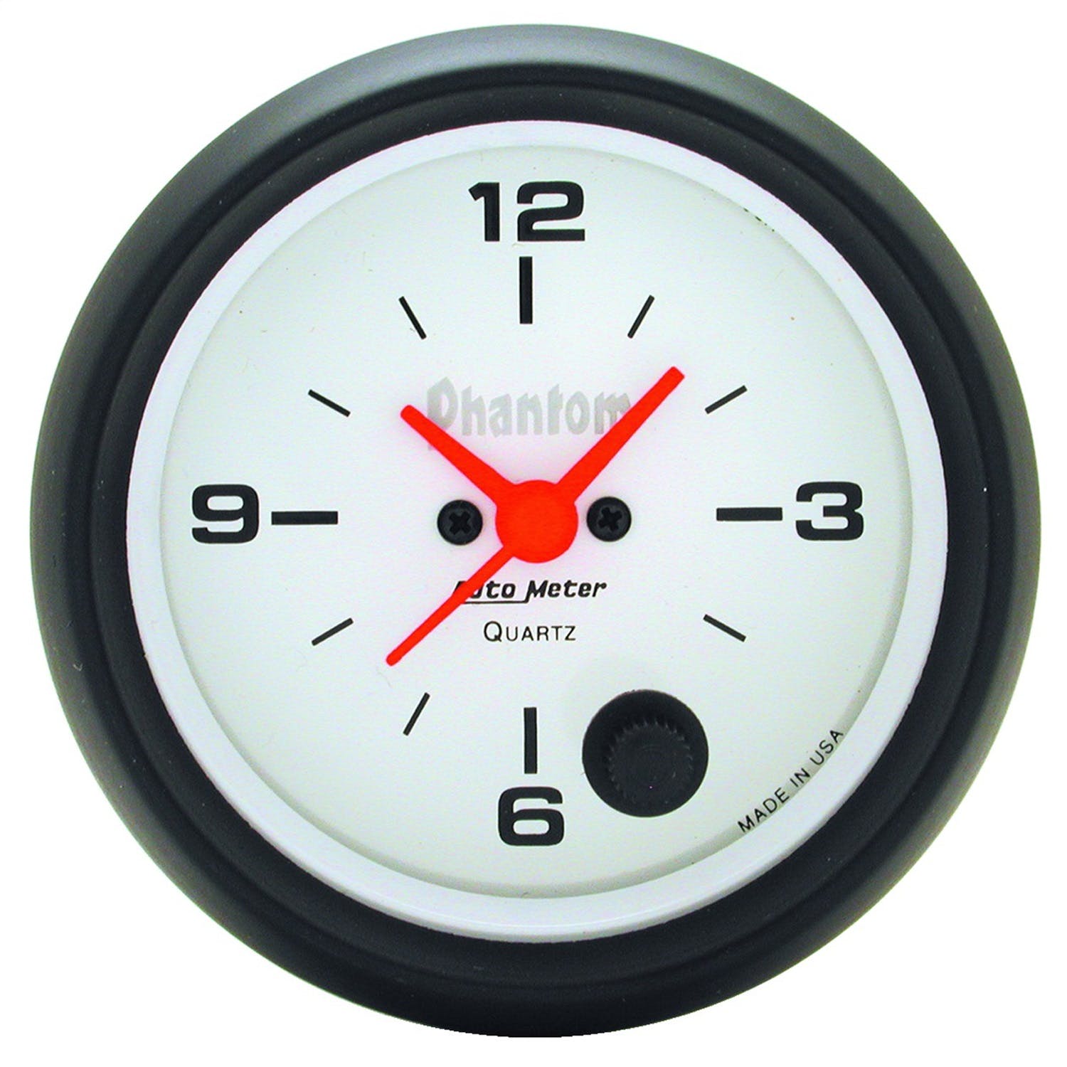 AutoMeter Products 5885 Gauge; Clock; 2 5/8in.; 12Hr; Analog; Phantom