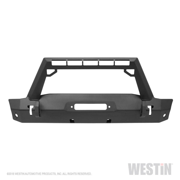 Westin Automotive 59-80085 WJ2 Stubby Front Bumper with LED Light Bar Mount Textured Black