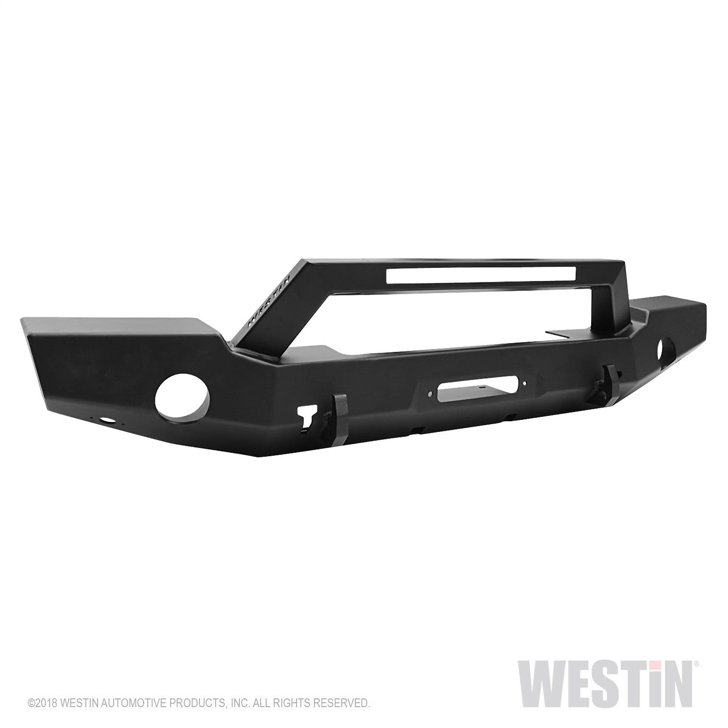 Westin Automotive 59-80125 WJ2 Full Width Front Bumper with LED Light Bar Mount Textured Black