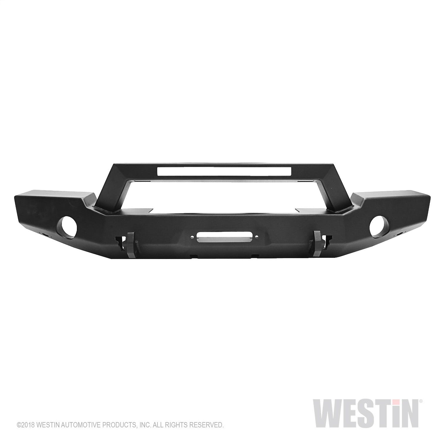 Westin Automotive 59-80125 WJ2 Full Width Front Bumper with LED Light Bar Mount Textured Black