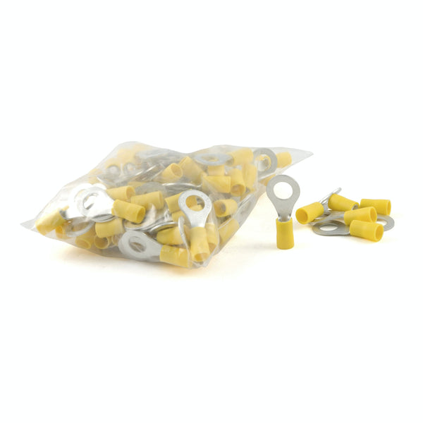 CURT 59556 Ring Terminals (12-10 Wire Gauge, 5/16 Stud Size, 100-Pack)