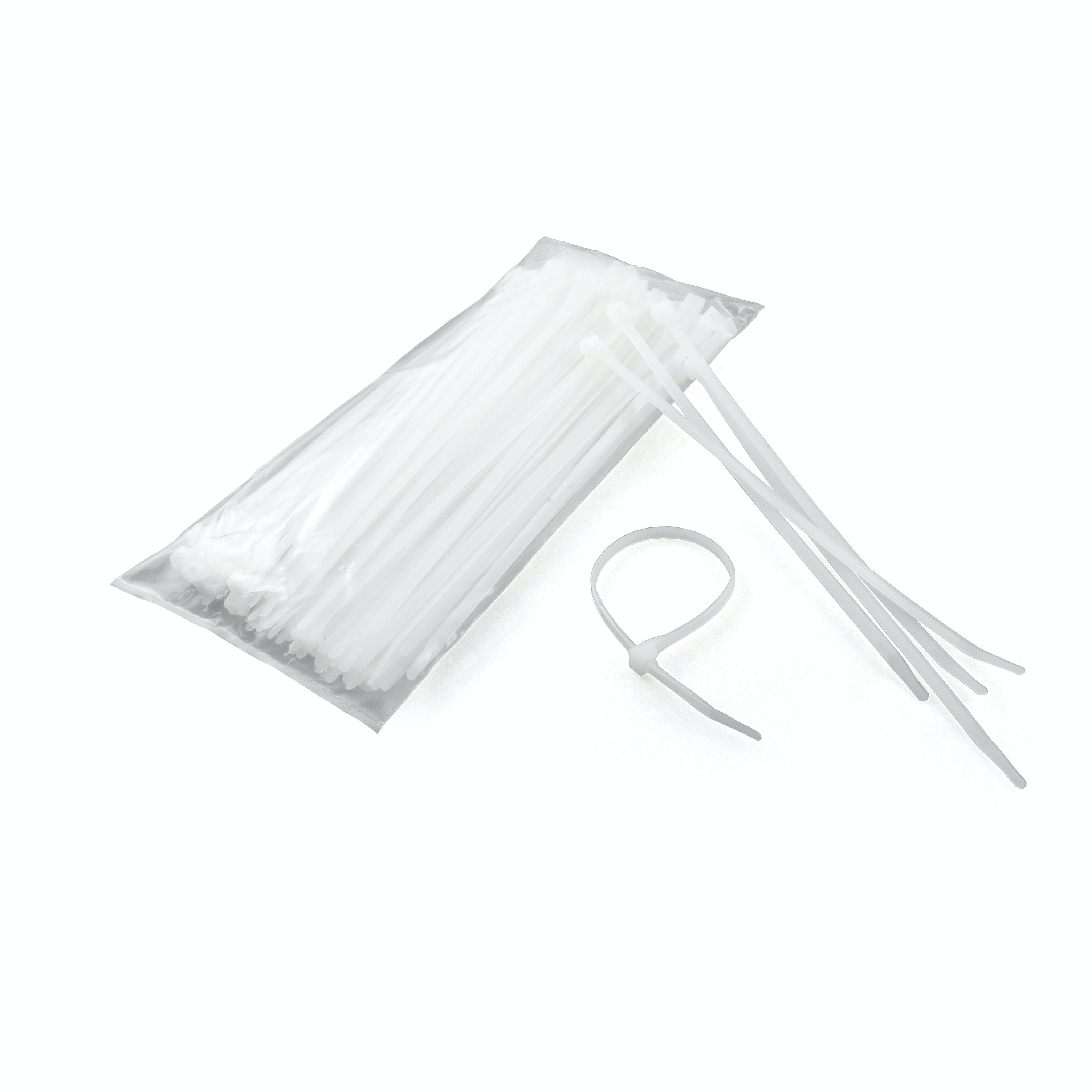 CURT 59728 7-1/4 Plastic Zip Wire Ties (100-Pack)
