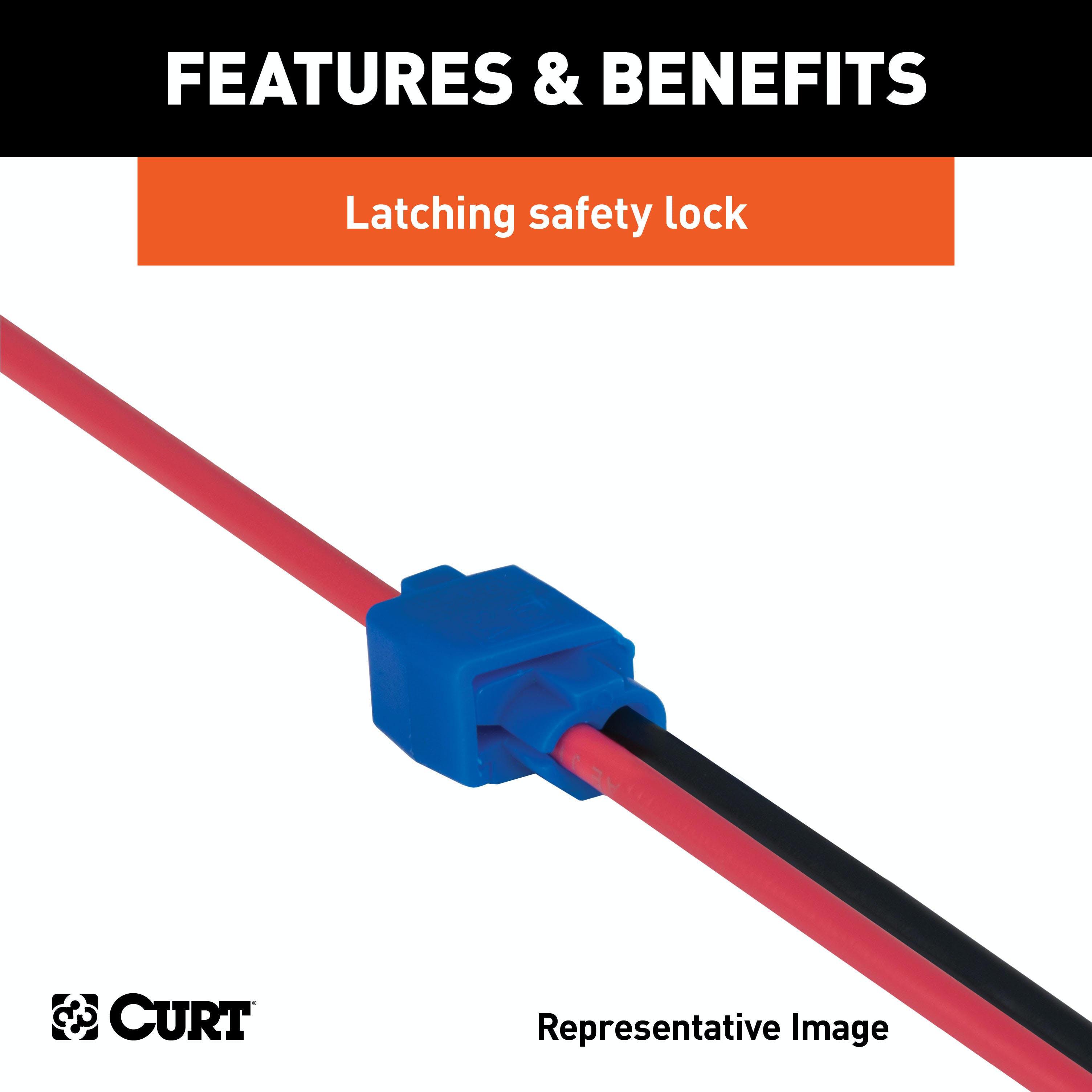 CURT 59905 Snap Lock Tap Connectors (12-10 Wire Gauge, 100-Pack)