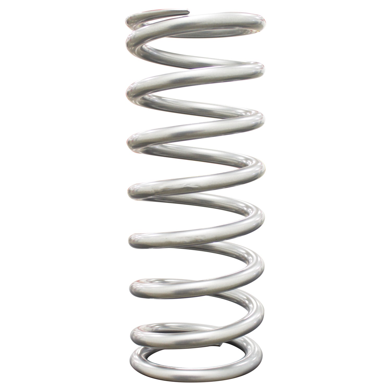 QA1 10HTSF350 Spring, Cr-Si HT High Travel 3.570 inch 10 inch X 350 Lbs/In. Tapered Silver PC