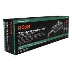 CURT 60615 Double Lock Gooseneck Hitch, 2-5/16 Ball, 30K (Brackets Required)