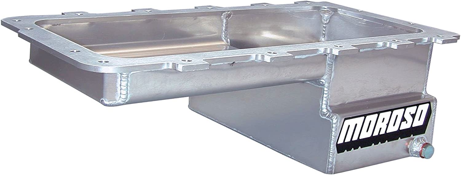Moroso 20554 Wet Kicked-Out Sump Aluminum Oil Pan (6.5 deep/7qt/Baffled/Ford 4.6/5.4L Mod)
