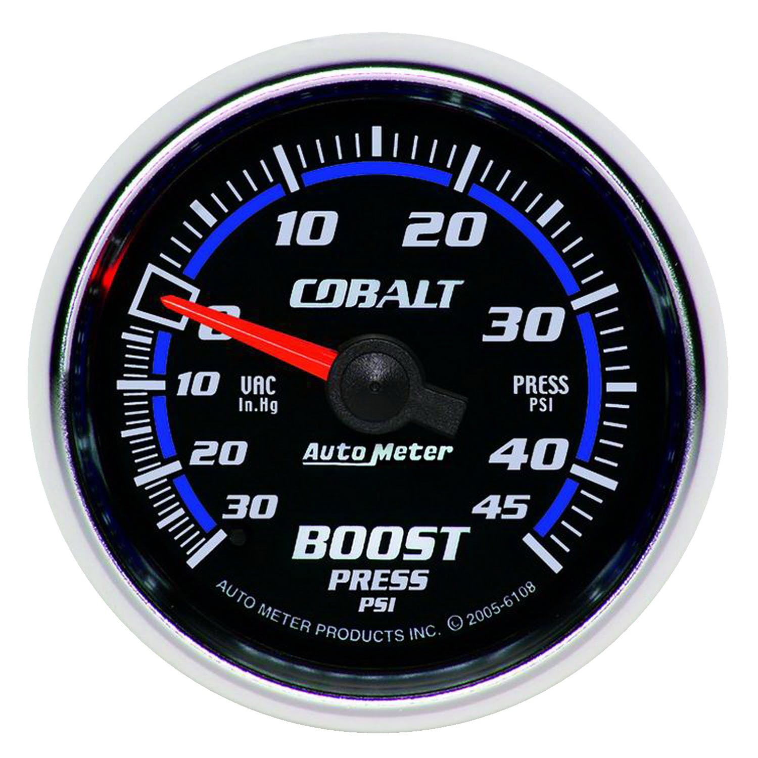 AutoMeter Products 6108 Boost/Vac 30in Hg/45 PSI