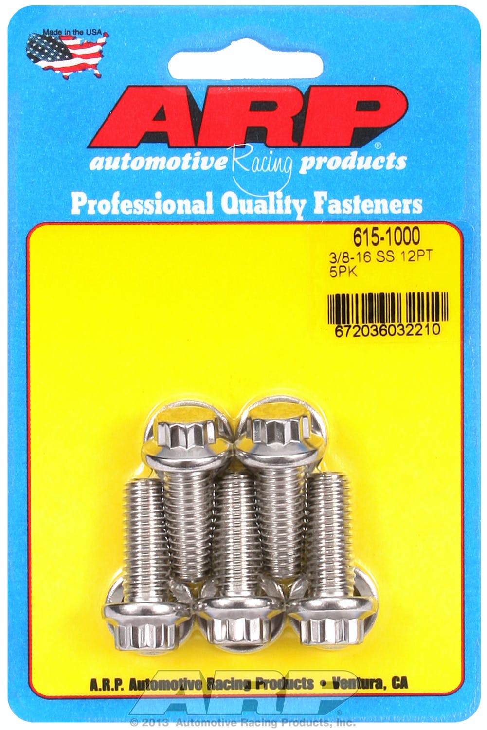 ARP 615-1000 3/8-16 x 1.000 12pt 7/16 wrenching SS bolts