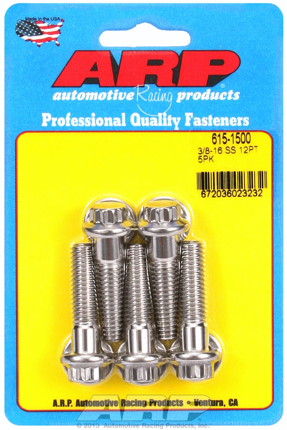 ARP 615-1500 3/8-16 x 1.500 12pt 7/16 wrenching SS bolts