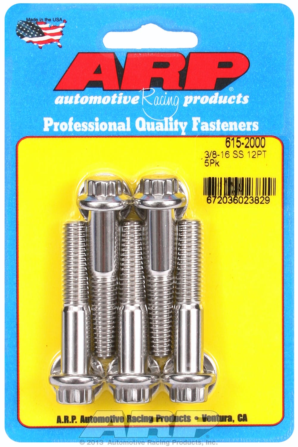 ARP 615-2000 3/8-16 x 2.000 12pt 7/16 wrenching SS bolts