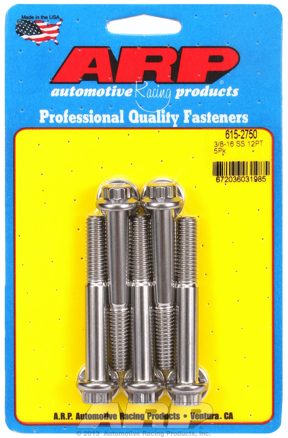 ARP 615-2750 3/8-16 x 2.750 12pt 7/16 wrenching SS bolts