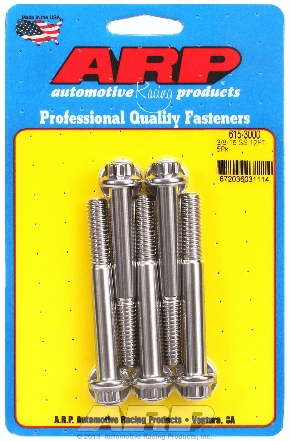 ARP 615-3000 3/8-16 x 3.000 12pt 7/16 wrenching SS bolts