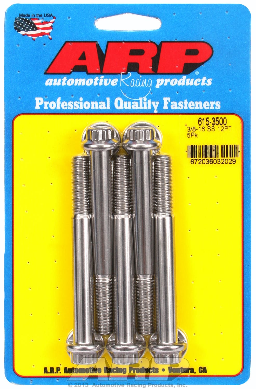 ARP 615-3500 3/8-16 x 3.500 12pt 7/16 wrenching SS bolts
