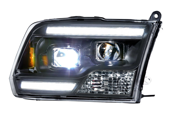 Morimoto XB Hybrid LED Headlights: Dodge Ram (09-18) (Pair / ASM) LF524