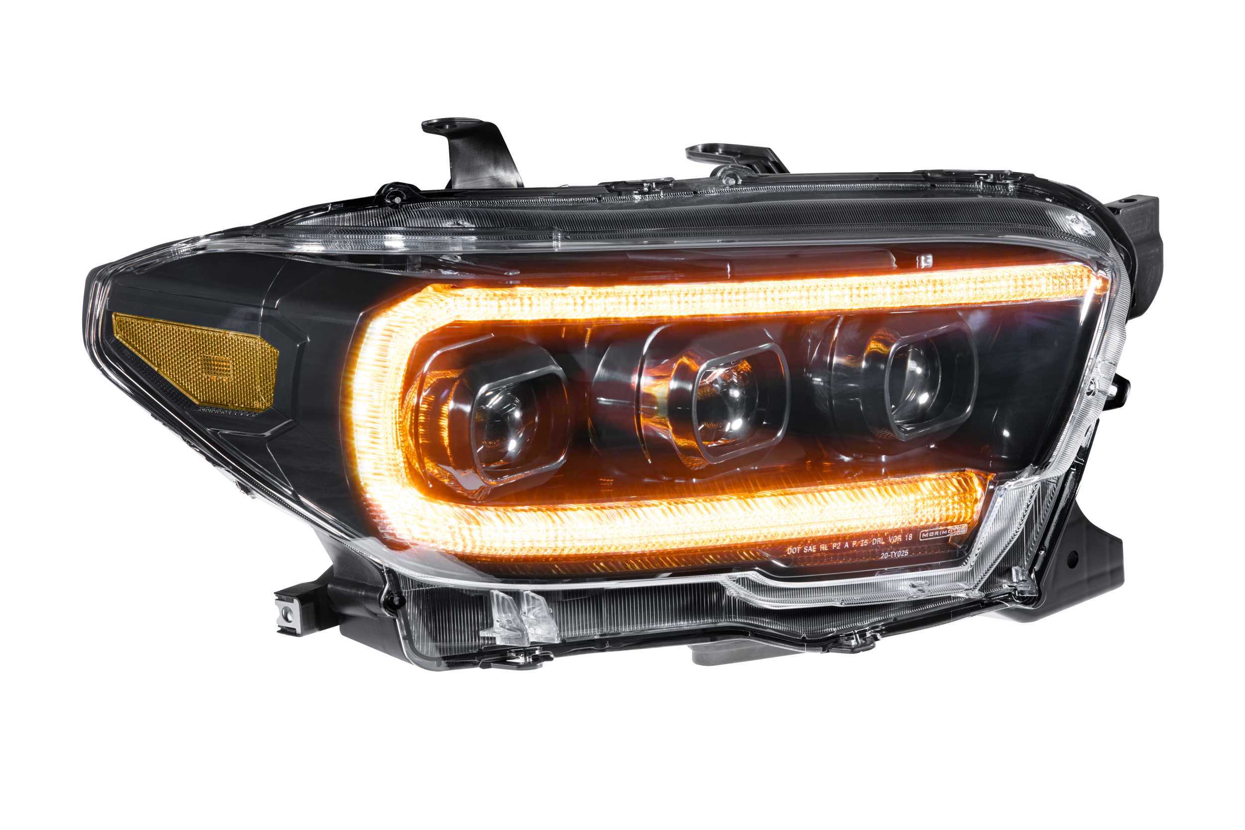 Morimoto XB LED Headlights: Toyota Tacoma (16-20) (Pair / ASM / Amber DRL) (Gen 2) LF530.2-A-ASM