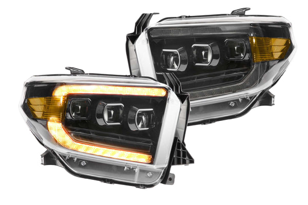 Morimoto XB LED Headlights: Toyota Tundra (14-20) (Pair / ASM / Amber DRL) (Gen 2) LF532.2-A-ASM