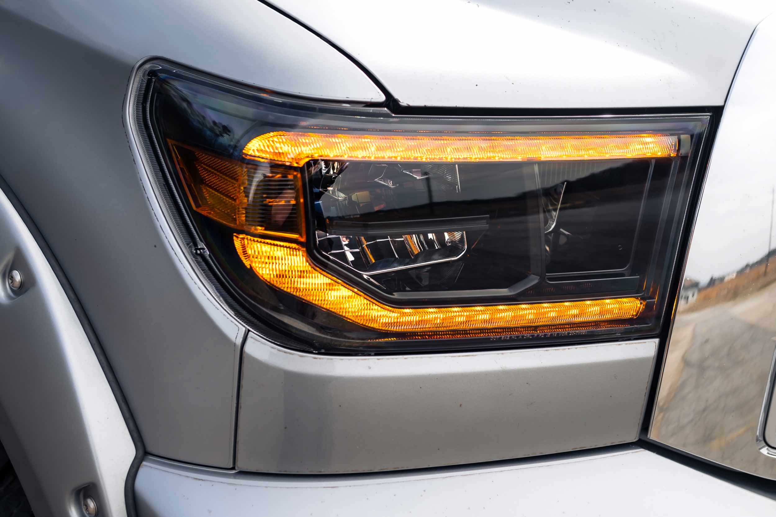 Morimoto XB LED Headlights: Toyota Tundra (07-13) (Pair / ASM / Amber DRL) LF533-A-ASM
