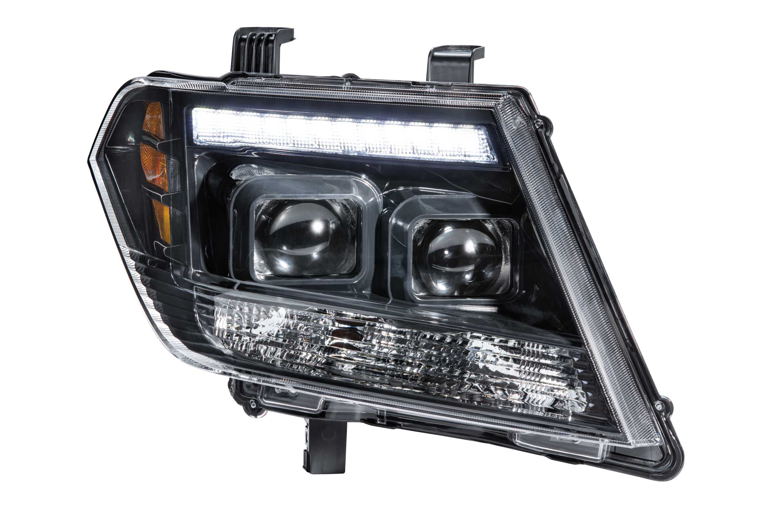 Morimoto XB Hybrid LED Headlights: Nissan Frontier (09-20) (Pair / ASM) LF475