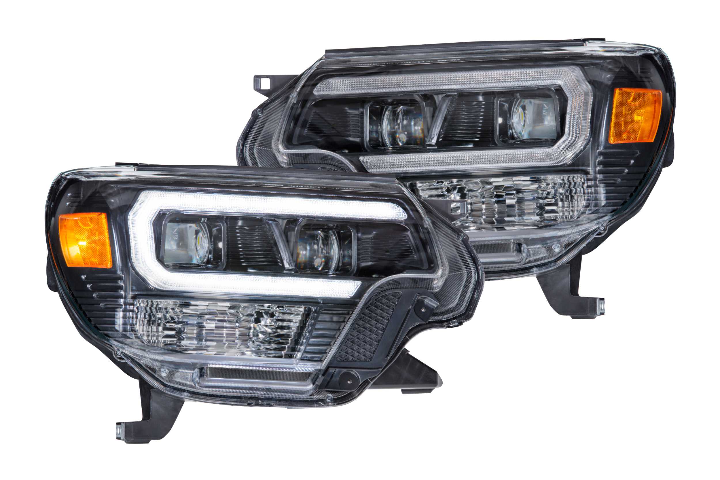 Morimoto XB Hybrid LED Headlights: Toyota Tacoma (12-15) (Pair / Smoked) LF529